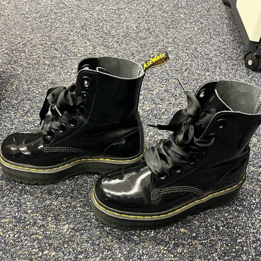 Dr. Martens Black Platform Boots - Picture 4 of 7